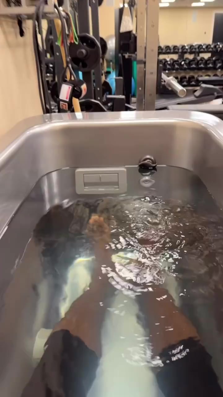 乐鱼app-八点不到💪🏽詹姆斯完成早上训练 晒出自拍照&泡冰水恢复视频