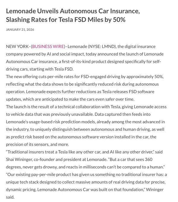 乐鱼官网-特斯拉保险费减半！